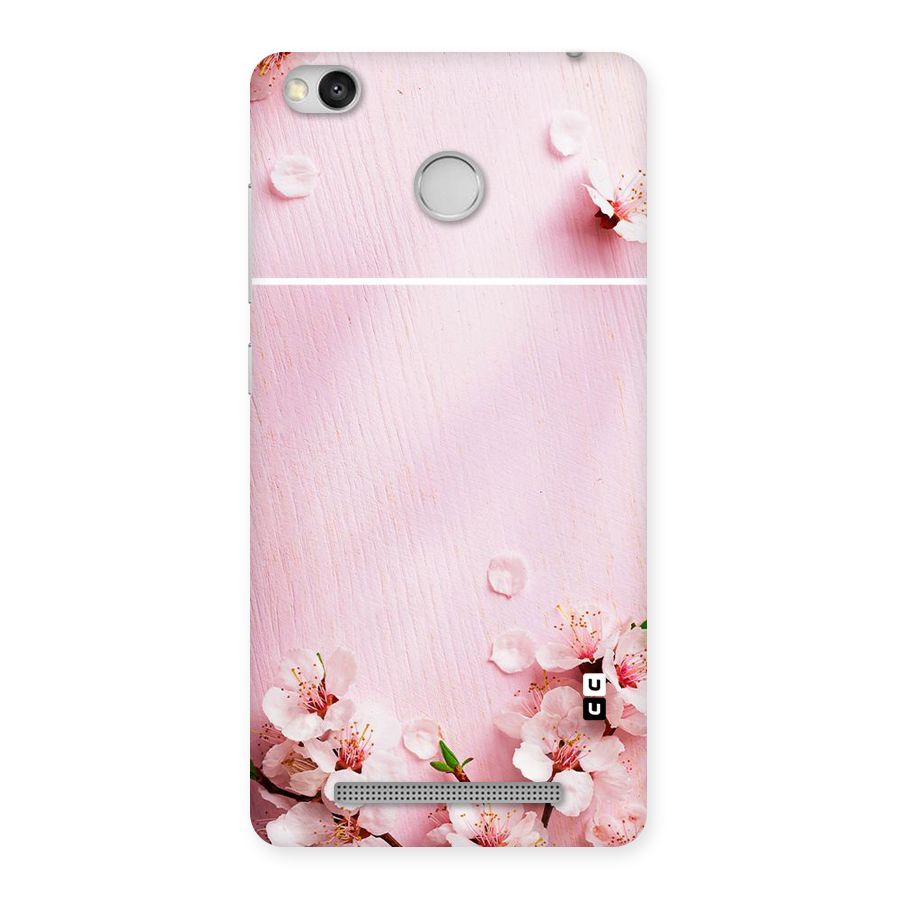 Blossom Frame Pink Back Case for Redmi 3S Prime