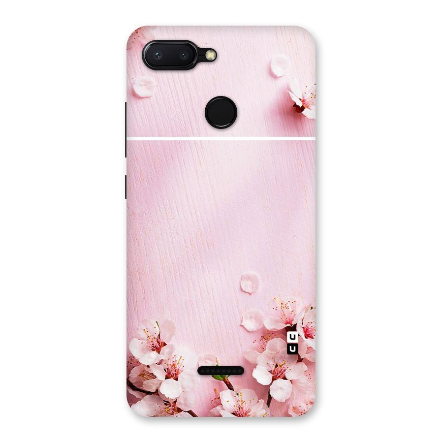 Blossom Frame Pink Back Case for Redmi 6