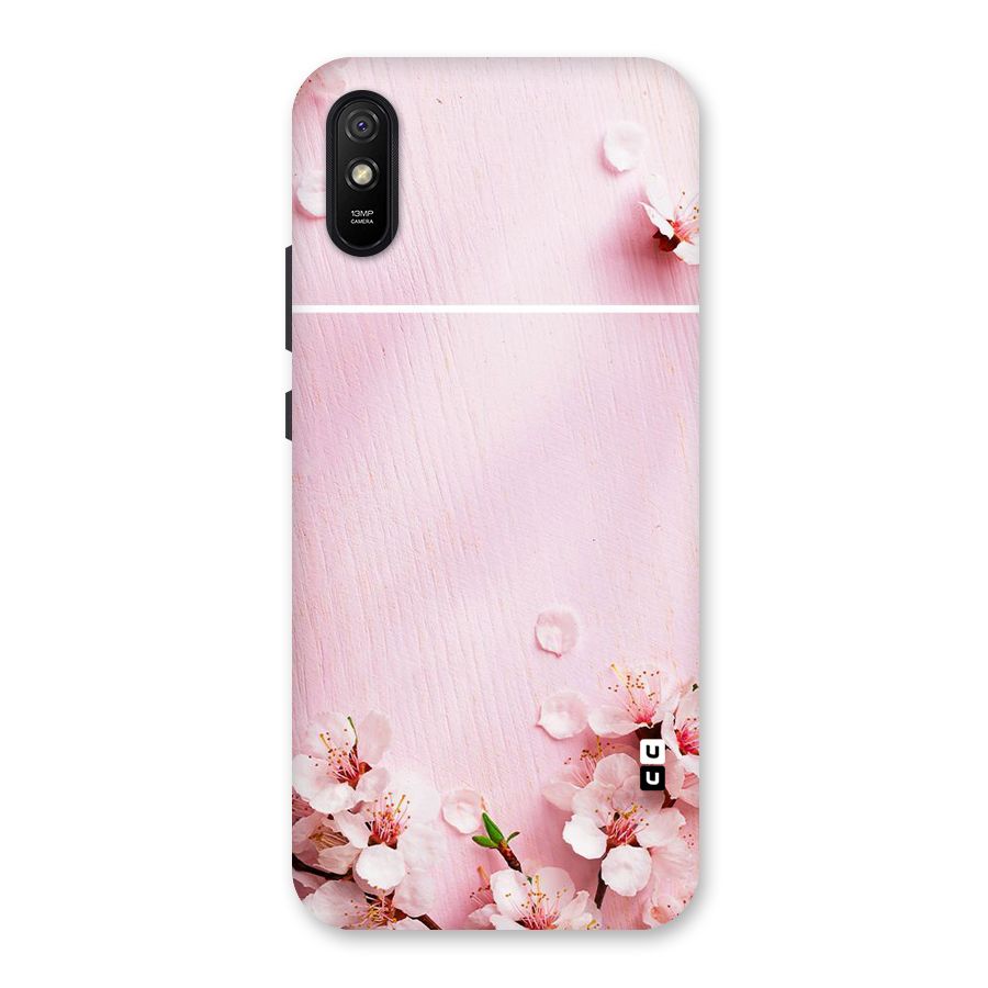 Blossom Frame Pink Back Case for Redmi 9A