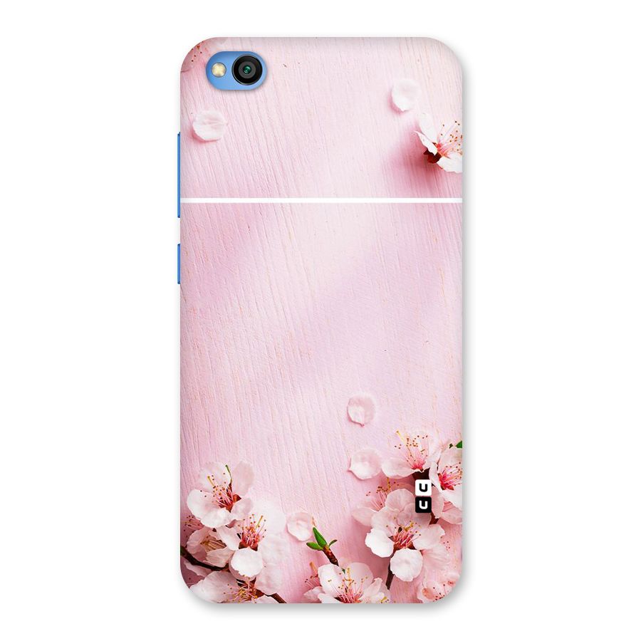 Blossom Frame Pink Back Case for Redmi Go