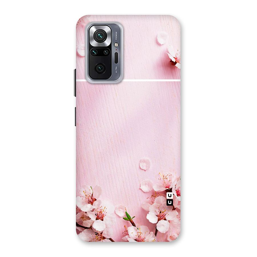 Blossom Frame Pink Back Case for Redmi Note 10 Pro