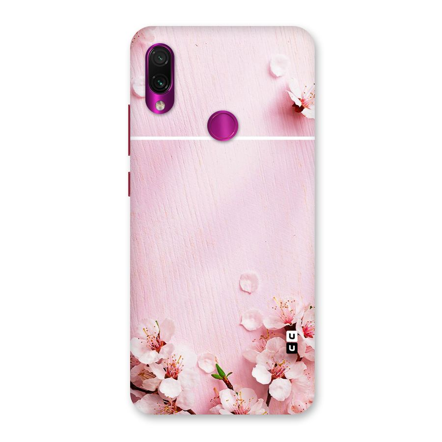 Blossom Frame Pink Back Case for Redmi Note 7 Pro