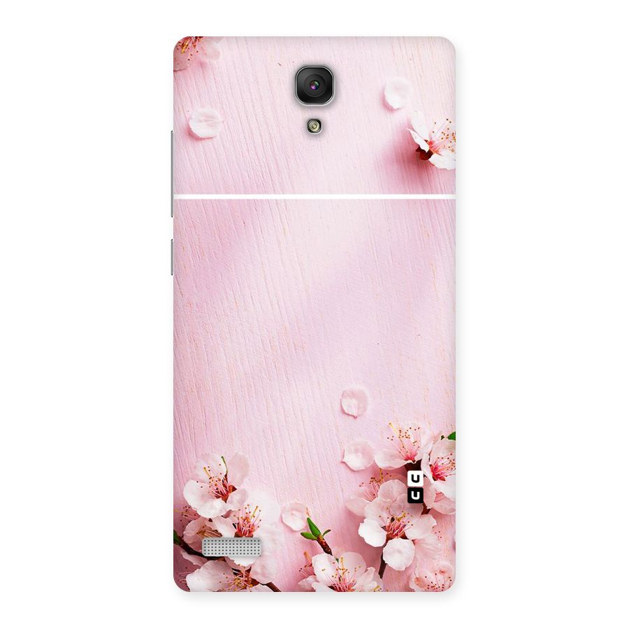 Blossom Frame Pink Back Case for Redmi Note Prime