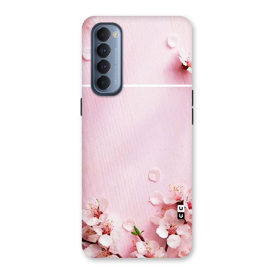 Blossom Frame Pink Back Case for Reno4 Pro