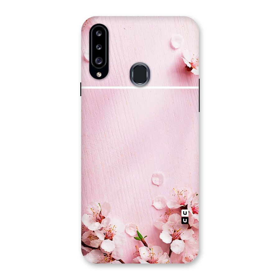 Blossom Frame Pink Back Case for Samsung Galaxy A20s