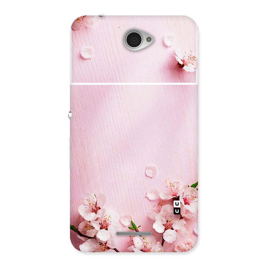 Blossom Frame Pink Back Case for Sony Xperia E4