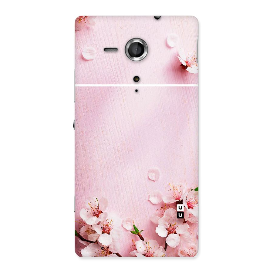Blossom Frame Pink Back Case for Sony Xperia SP
