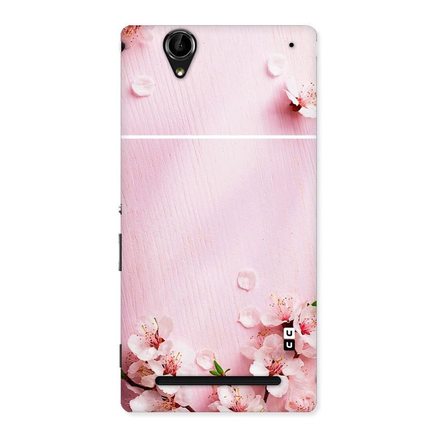 Blossom Frame Pink Back Case for Sony Xperia T2