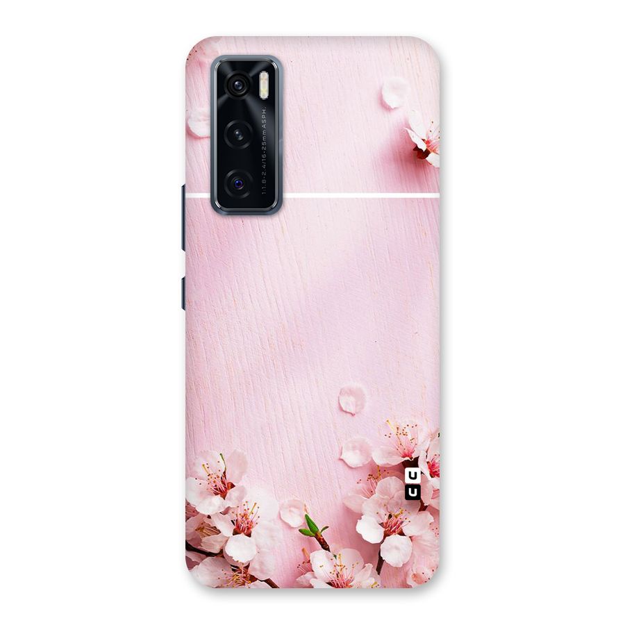 Blossom Frame Pink Back Case for Vivo V20 SE