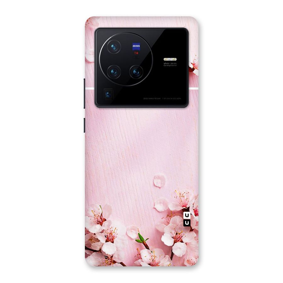 Blossom Frame Pink Back Case for Vivo X80 Pro