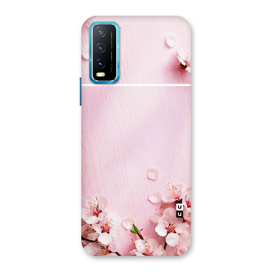 Blossom Frame Pink Back Case for Vivo Y20G