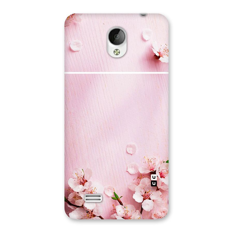 Blossom Frame Pink Back Case for Vivo Y21