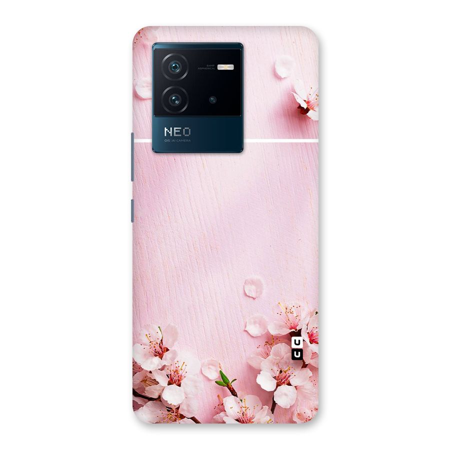 Blossom Frame Pink Back Case for Vivo iQOO Neo 6 5G