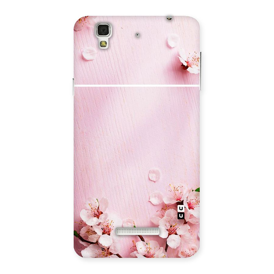 Blossom Frame Pink Back Case for YU Yureka Plus
