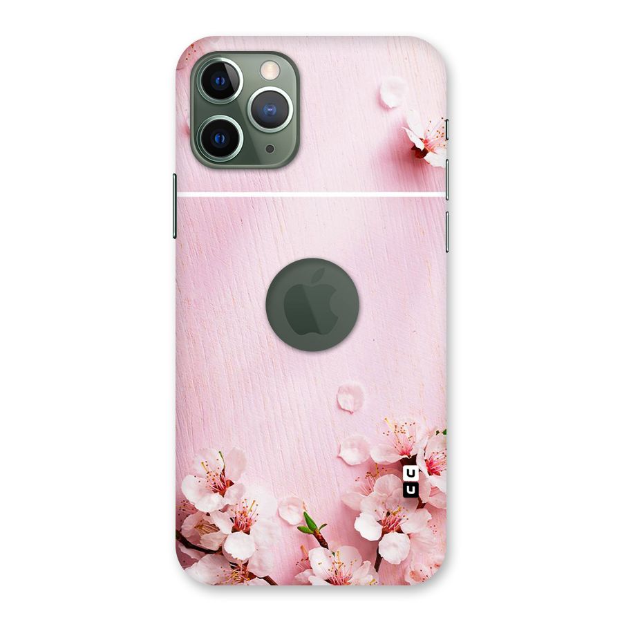 Blossom Frame Pink Back Case for iPhone 11 Pro Logo  Cut