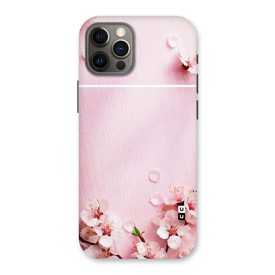 Blossom Frame Pink Back Case for iPhone 12 Pro