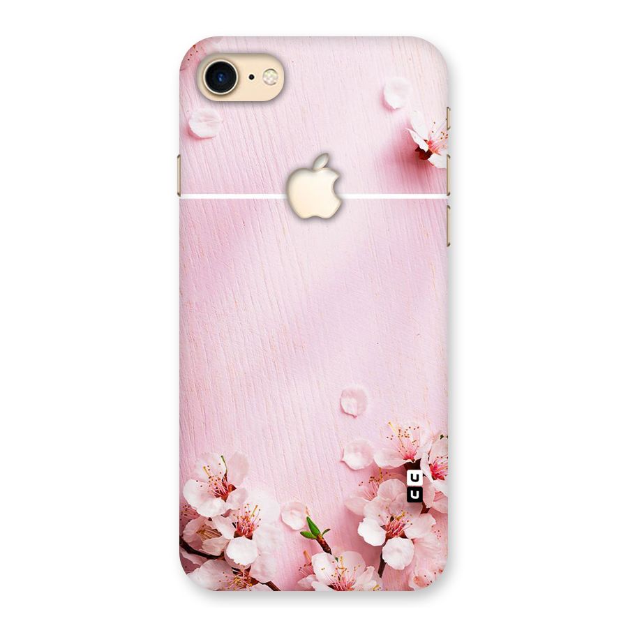 Blossom Frame Pink Back Case for iPhone 7 Apple Cut