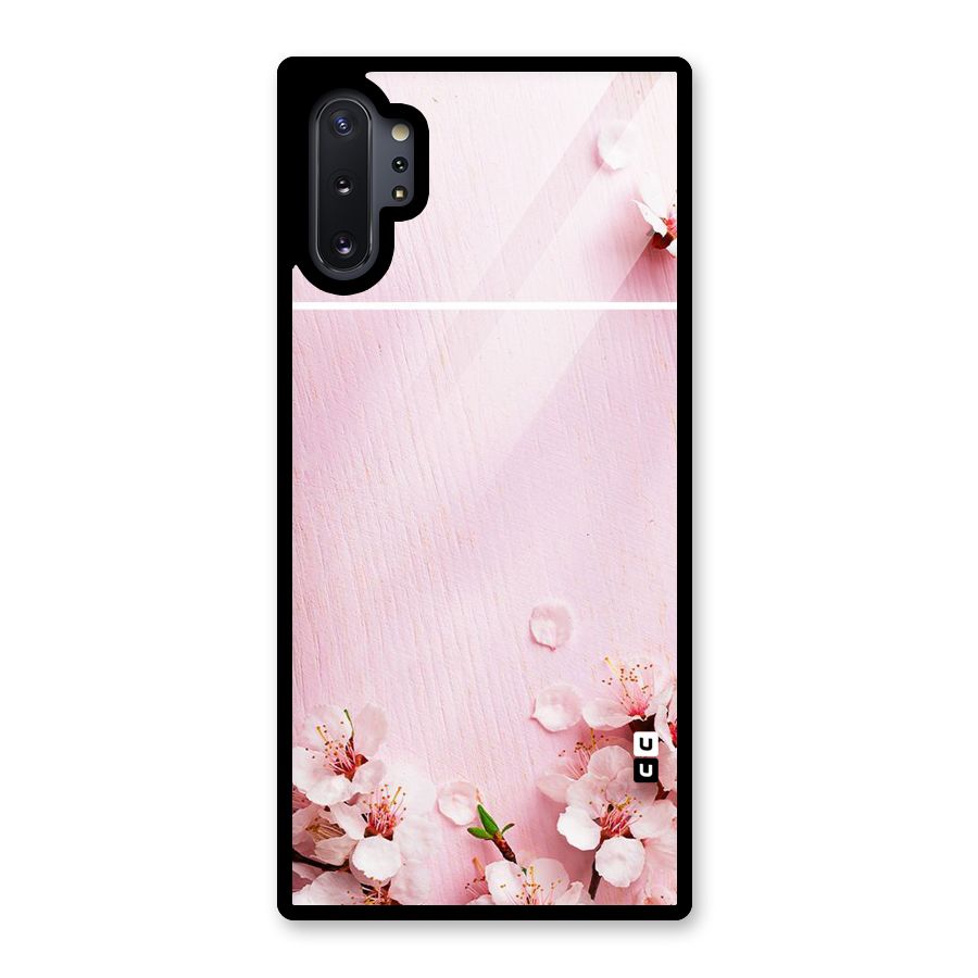 Blossom Frame Pink Glass Back Case for Galaxy Note 10 Plus