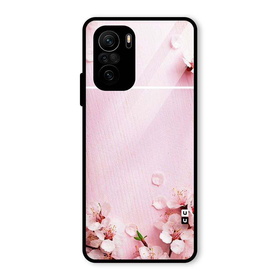 Blossom Frame Pink Glass Back Case for Mi 11X Pro