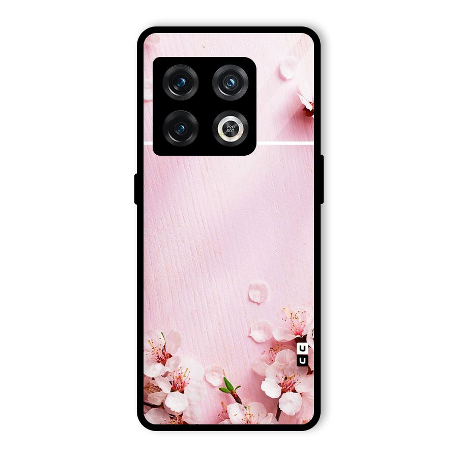 Blossom Frame Pink Glass Back Case for OnePlus 10 Pro 5G