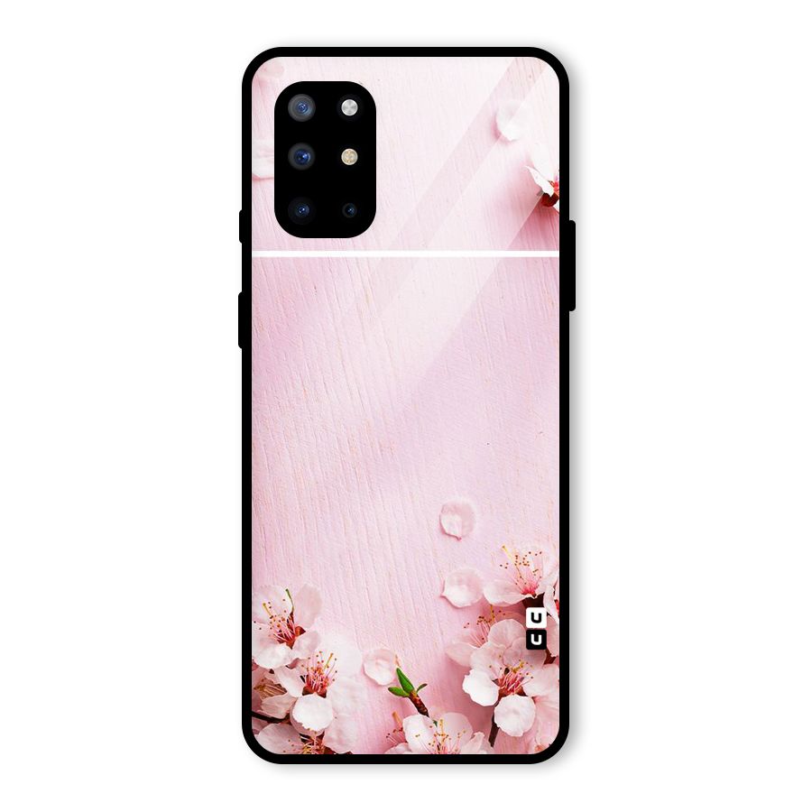 Blossom Frame Pink Glass Back Case for OnePlus 8T