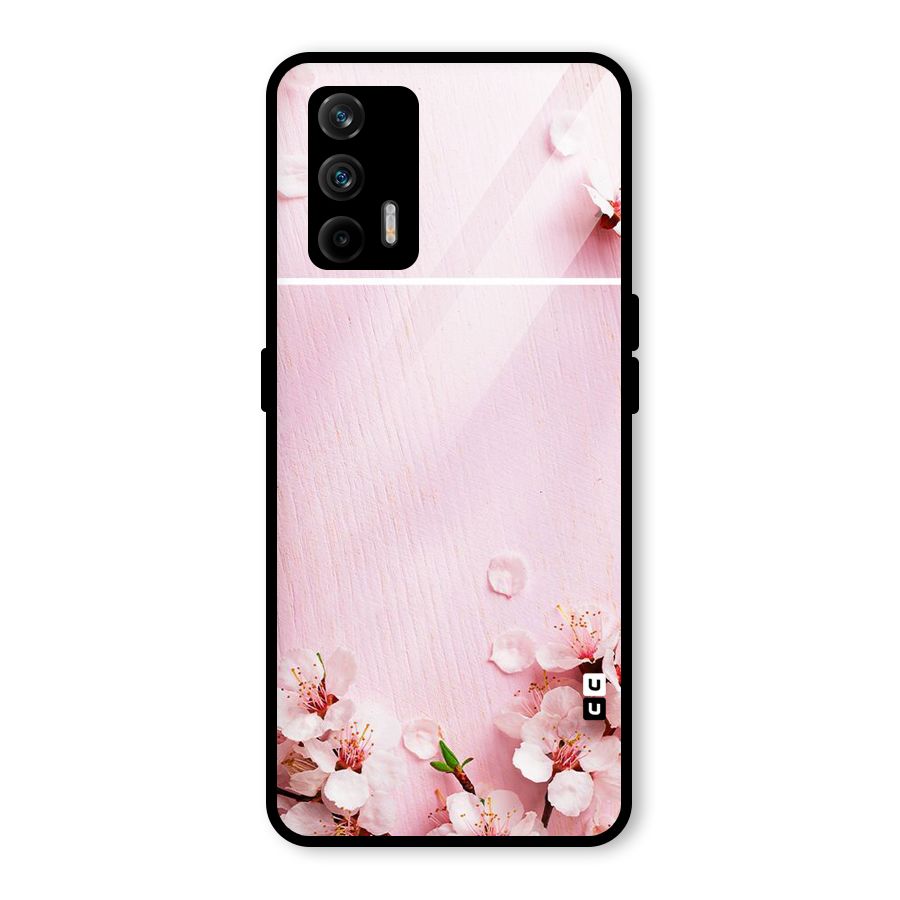 Blossom Frame Pink Glass Back Case for Realme GT 5G