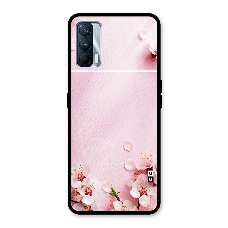Blossom Frame Pink Glass Back Case for Realme X7