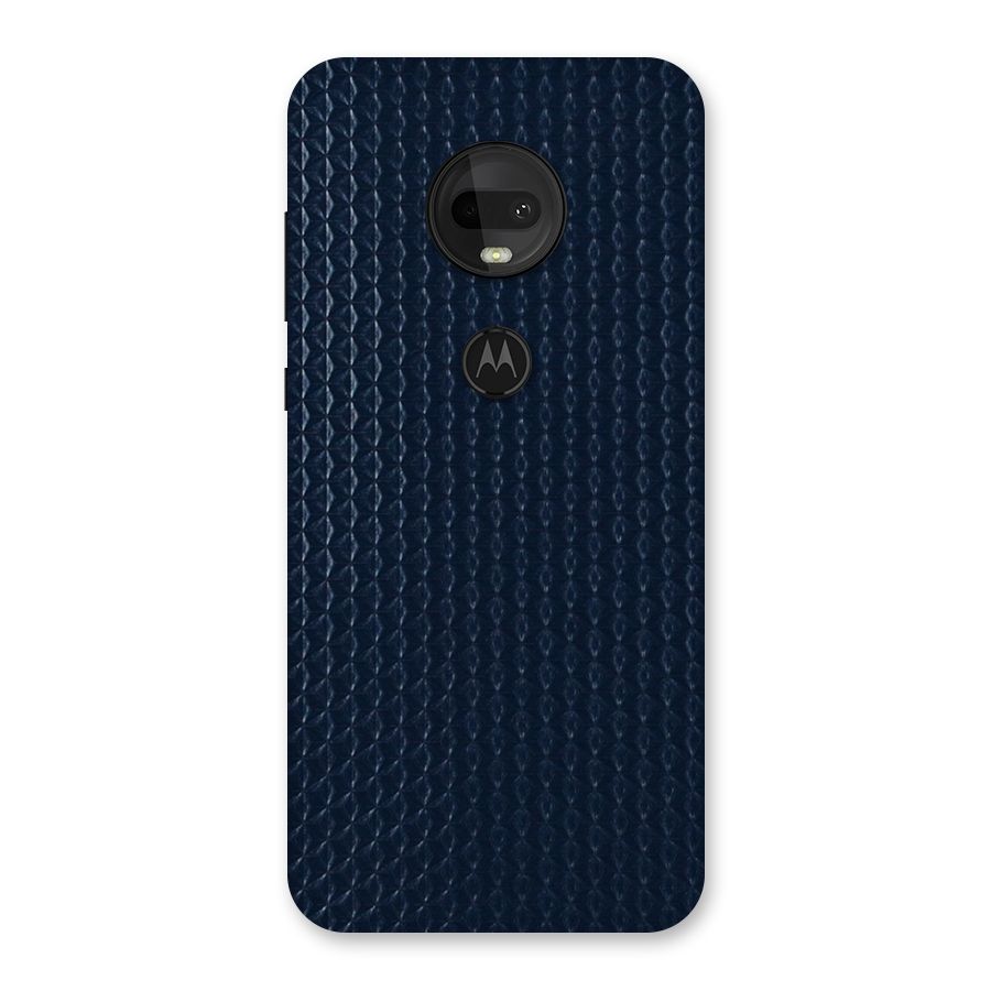 Blue Pattern Back Case for Moto G7