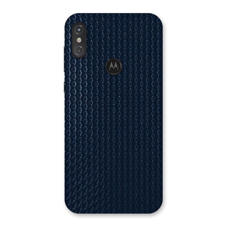 Blue Pattern Back Case for Motorola One Power