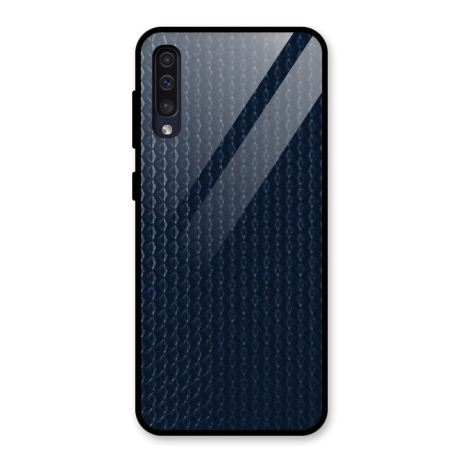 Blue Pattern Glass Back Case for Galaxy A30s