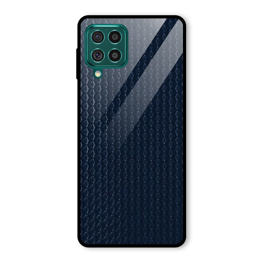 Blue Pattern Glass Back Case for Galaxy F62