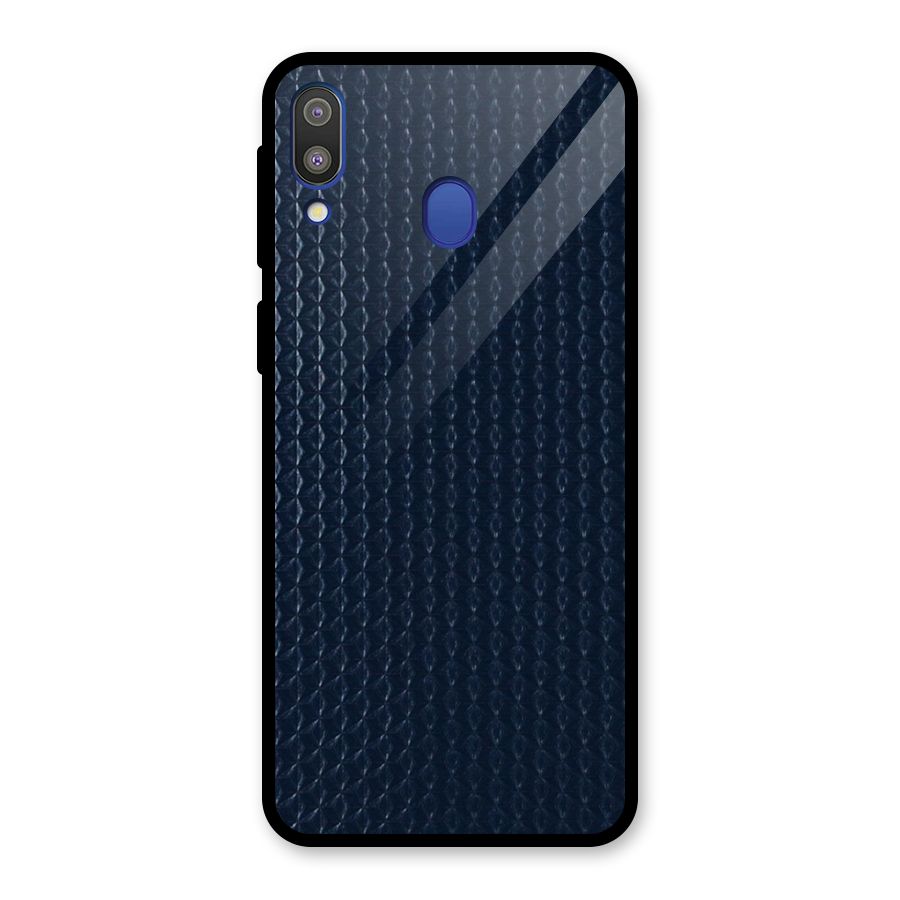 Blue Pattern Glass Back Case for Galaxy M20