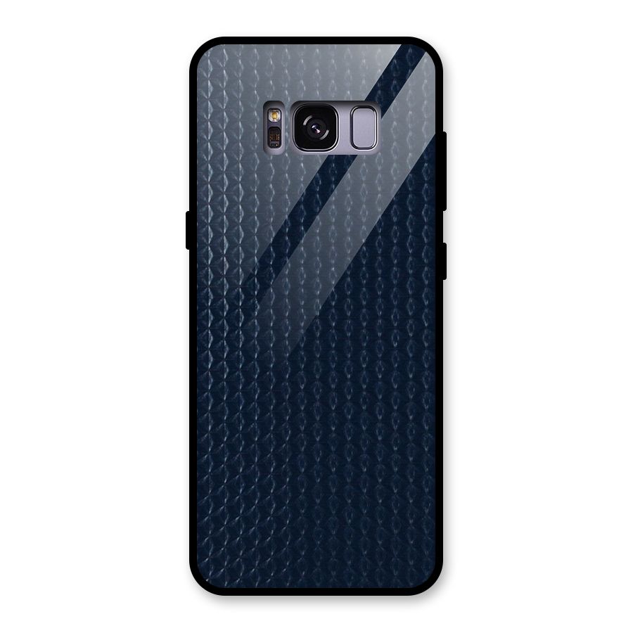 Blue Pattern Glass Back Case for Galaxy S8