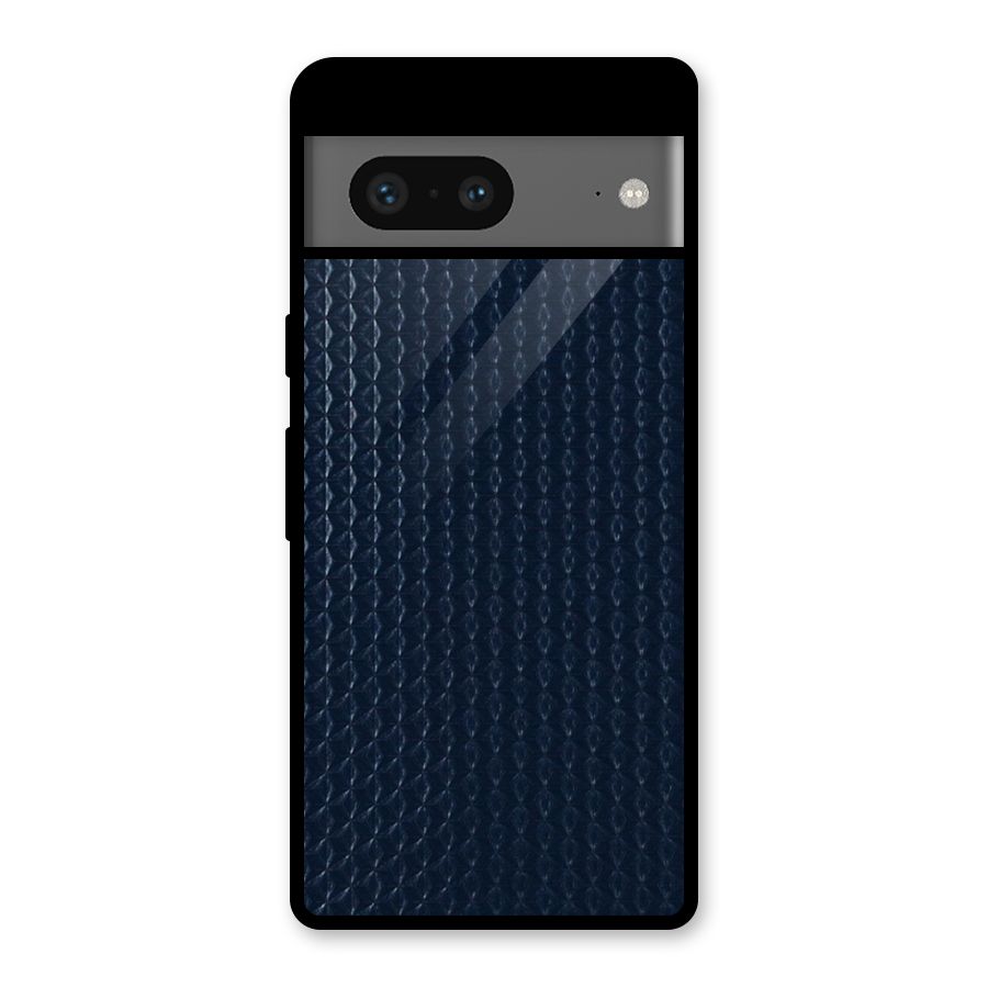 Blue Pattern Glass Back Case for Google Pixel 7