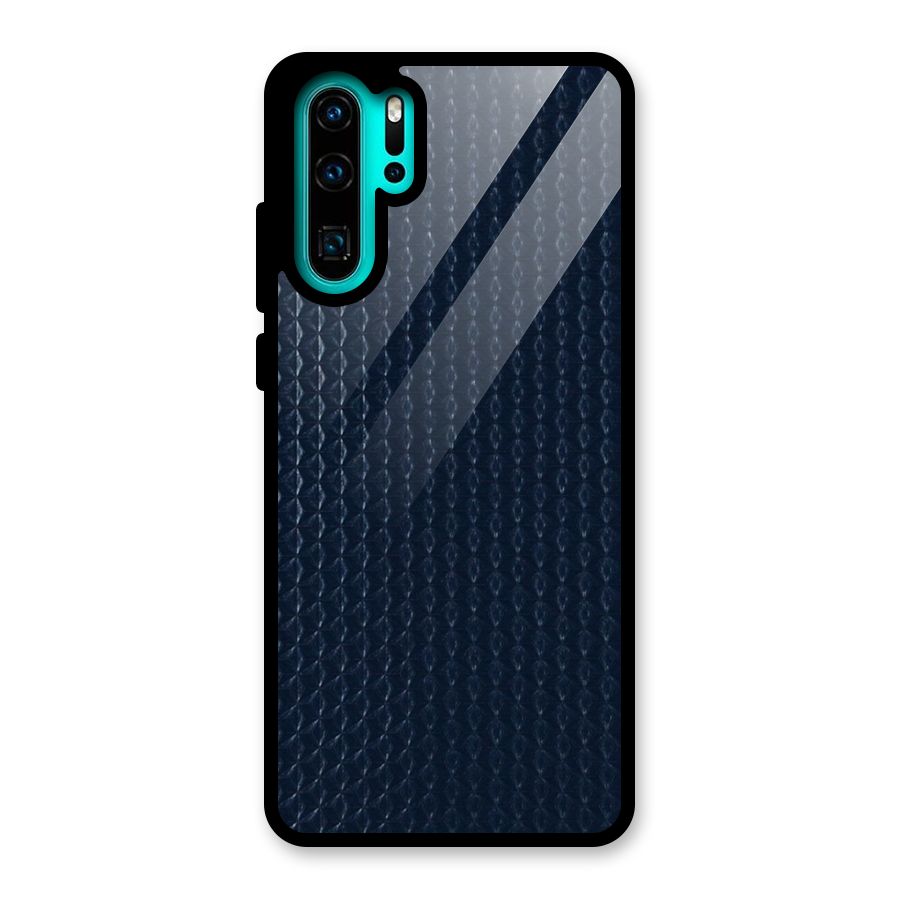 Blue Pattern Glass Back Case for Huawei P30 Pro
