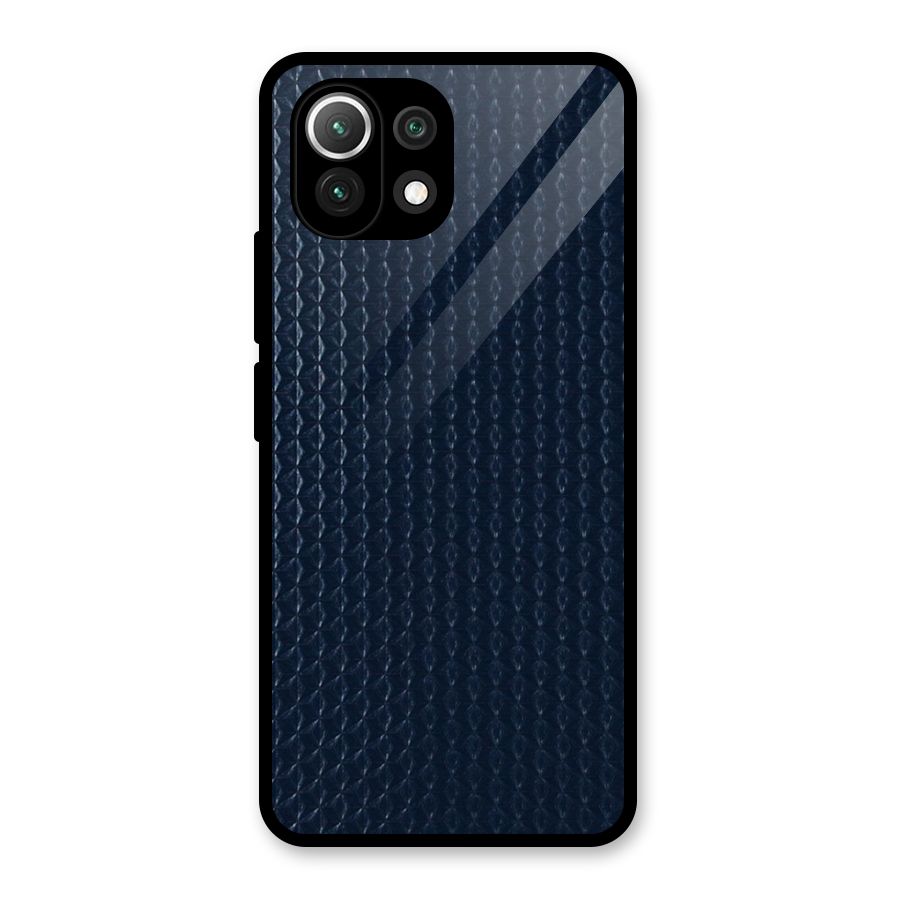 Blue Pattern Glass Back Case for Mi 11 Lite NE 5G