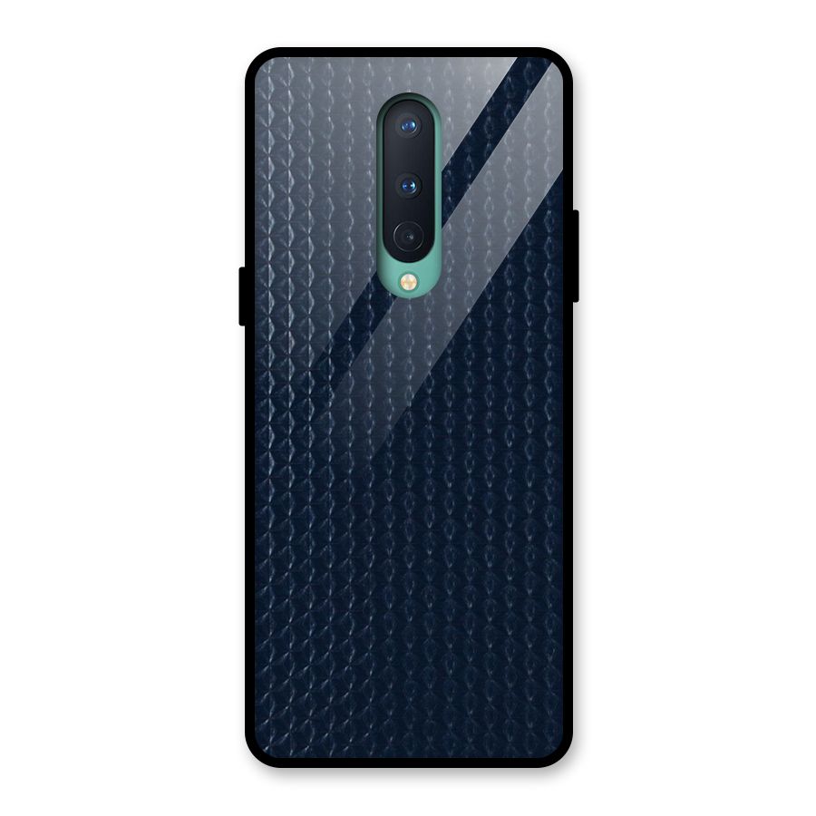 Blue Pattern Glass Back Case for OnePlus 8