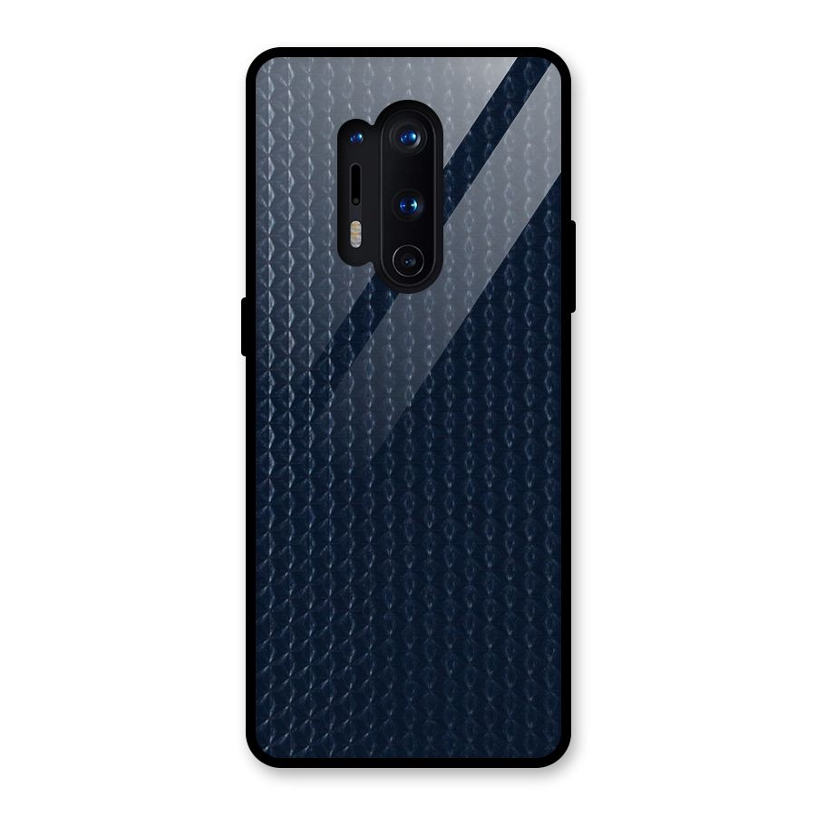 Blue Pattern Glass Back Case for OnePlus 8 Pro