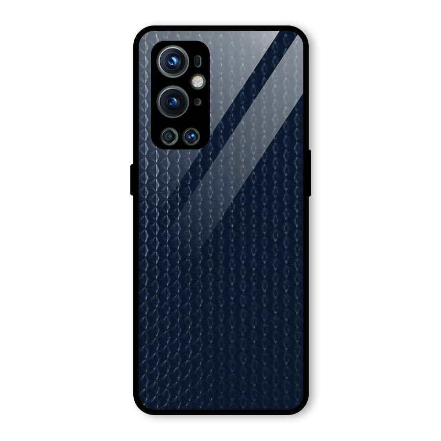 Blue Pattern Glass Back Case for OnePlus 9 Pro