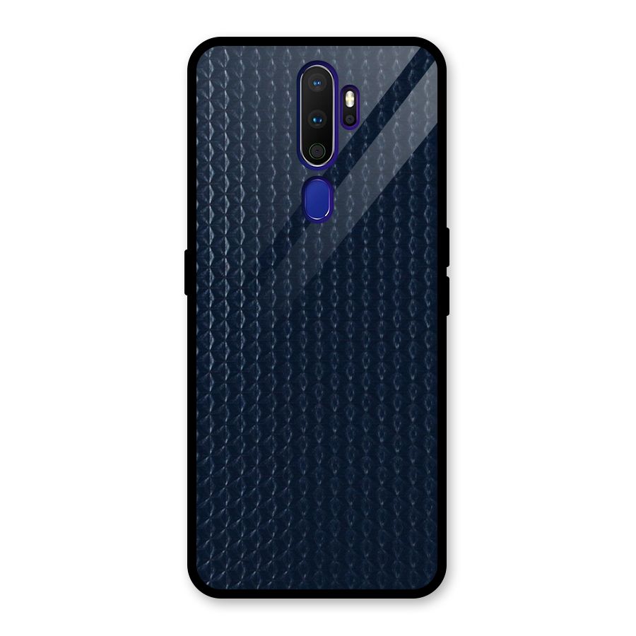 Blue Pattern Glass Back Case for Oppo A9 (2020)