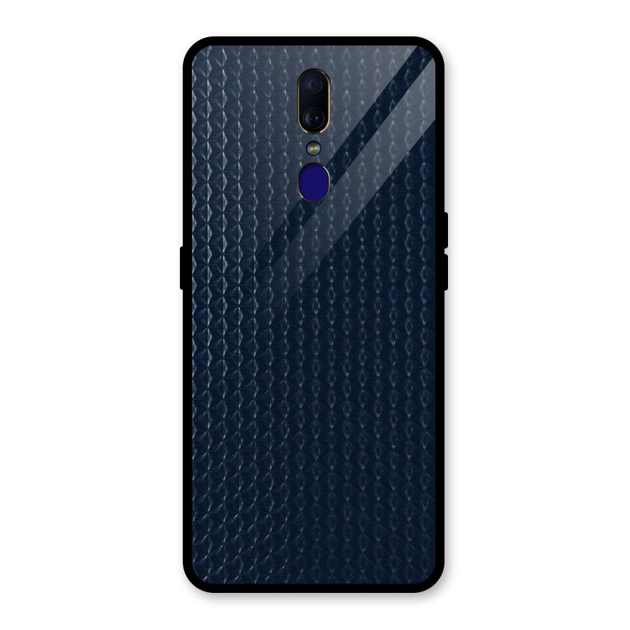 Blue Pattern Glass Back Case for Oppo F11