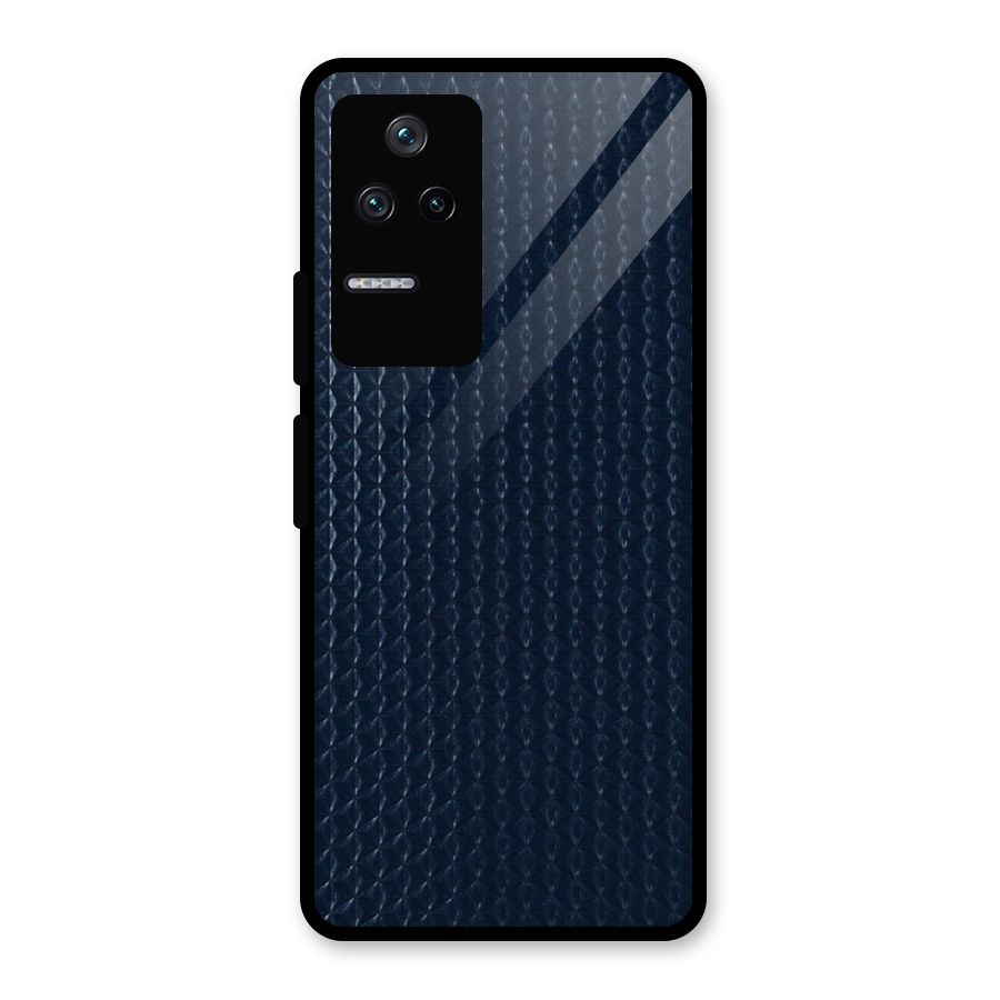 Blue Pattern Glass Back Case for Poco F4 5G