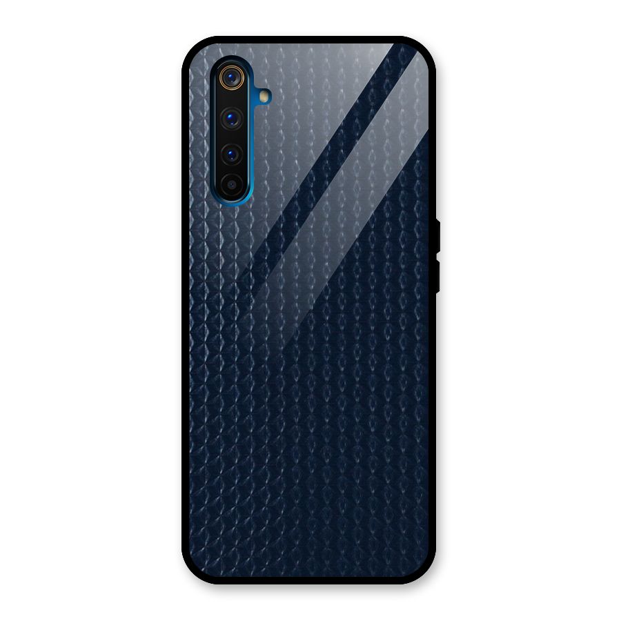 Blue Pattern Glass Back Case for Realme 6 Pro