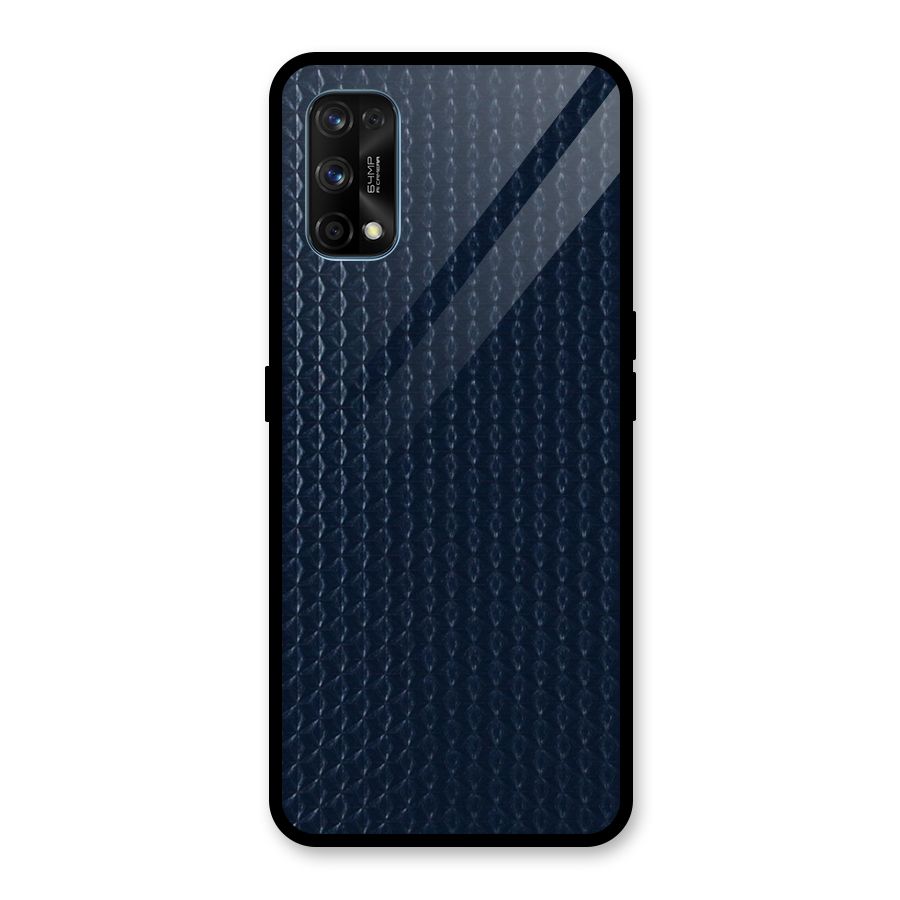 Blue Pattern Glass Back Case for Realme 7 Pro