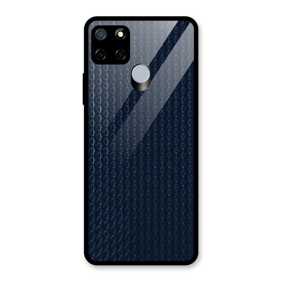 Blue Pattern Glass Back Case for Realme C15