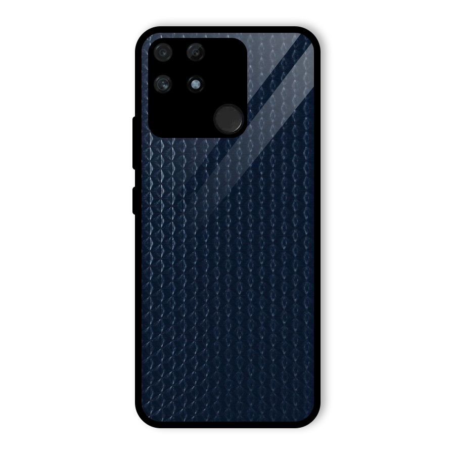 Blue Pattern Glass Back Case for Realme Narzo 50A