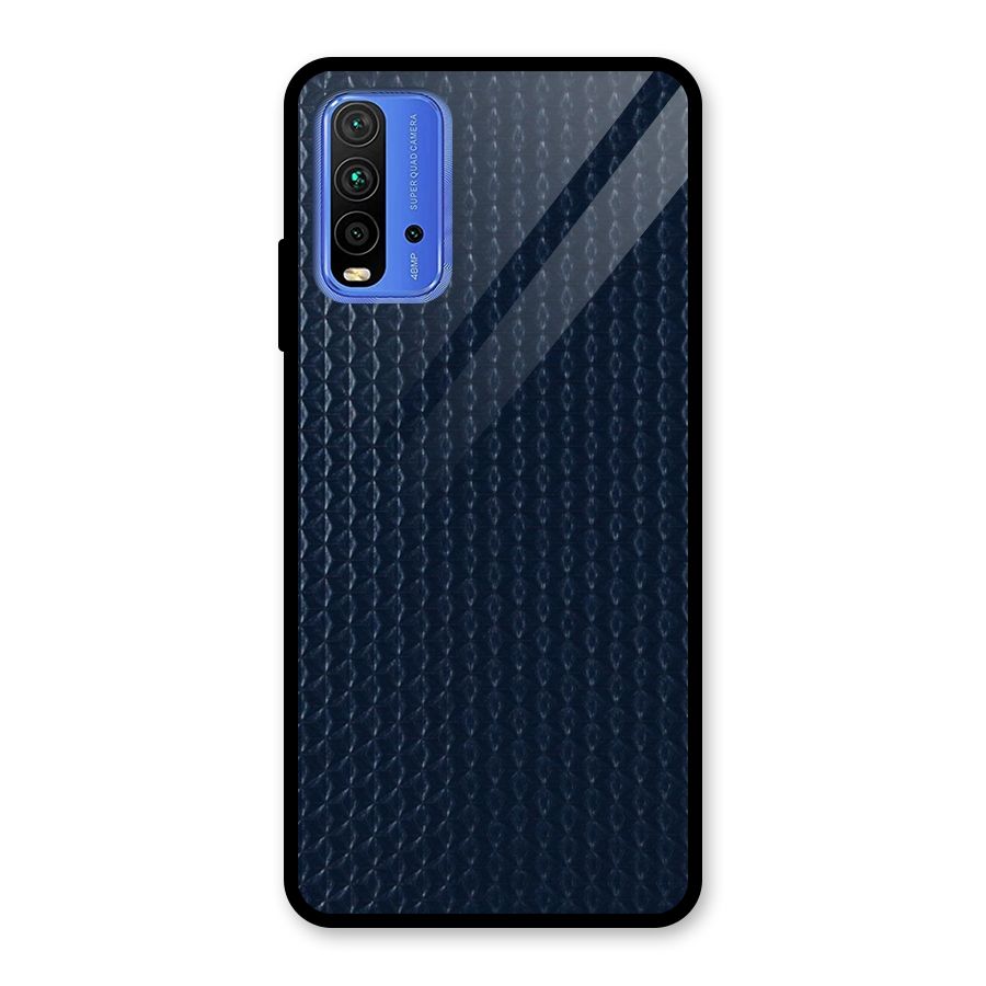 Blue Pattern Glass Back Case for Redmi 9 Power