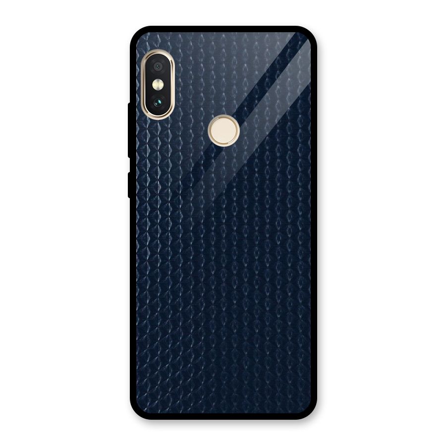 Blue Pattern Glass Back Case for Redmi Note 5 Pro