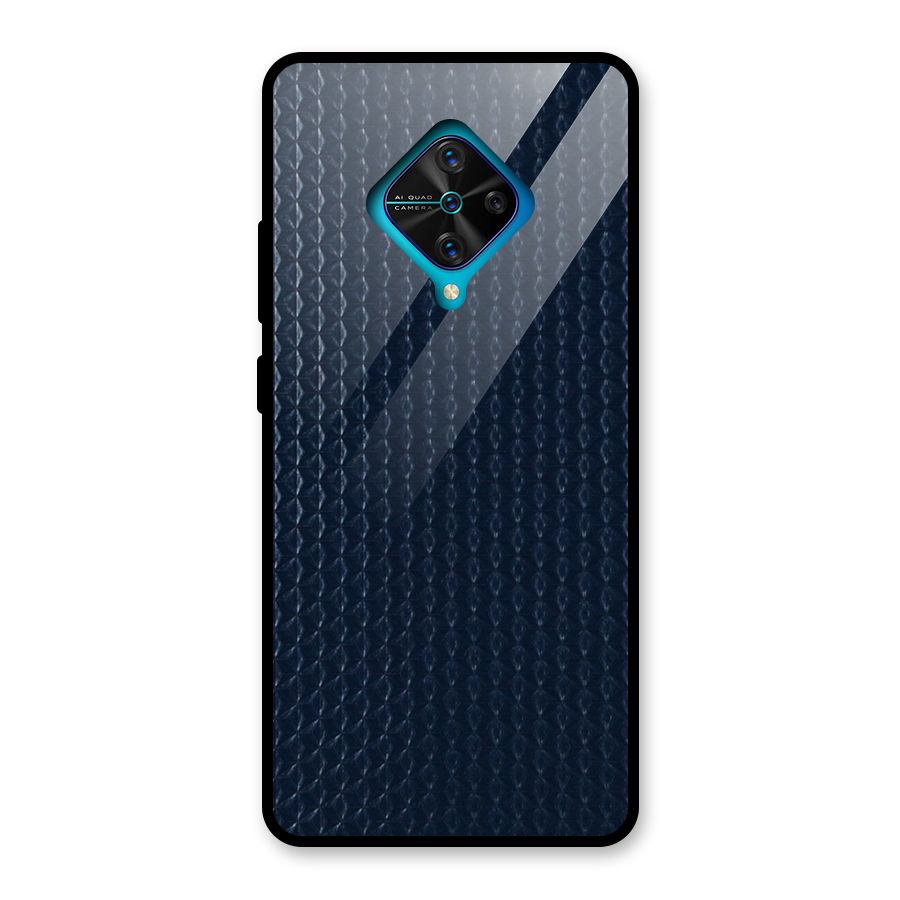 Blue Pattern Glass Back Case for Vivo S1 Pro