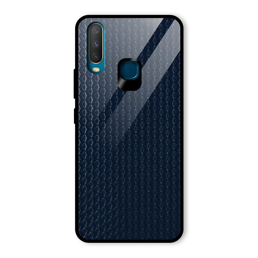 Blue Pattern Glass Back Case for Vivo U10